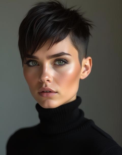 Stylish modern short haircut