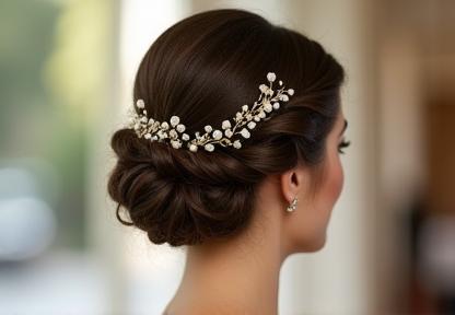 Bridal updo hairstyle